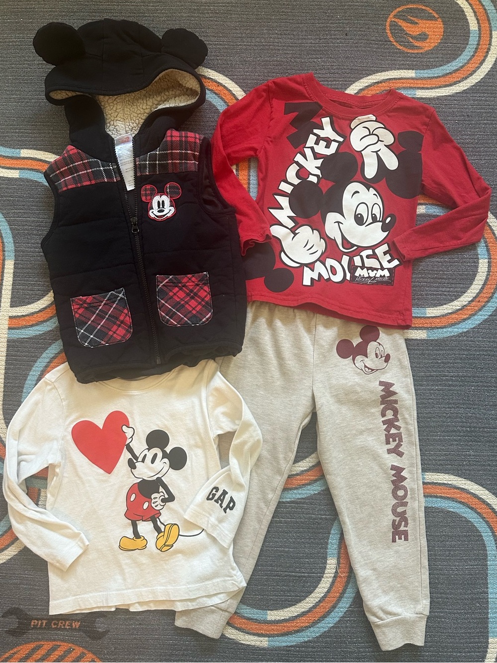 Bundle of Disney Kids Mickey Mouse 4-Piece Set
